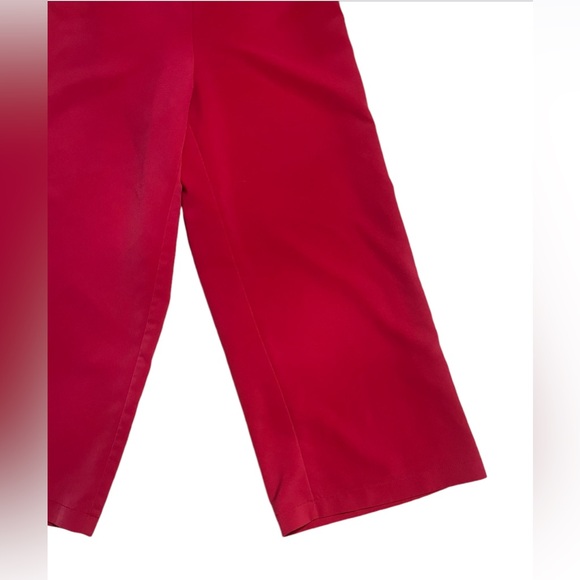 Melloday “Marsala” Pink Wrap Tie Palazzo Wide Leg Romper SzM Pockets - Picture 8 of 15